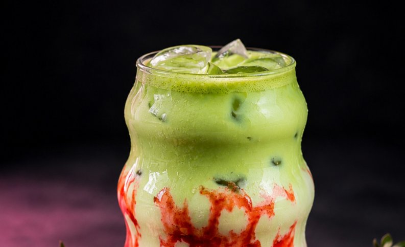 Strawberry Matcha Latte